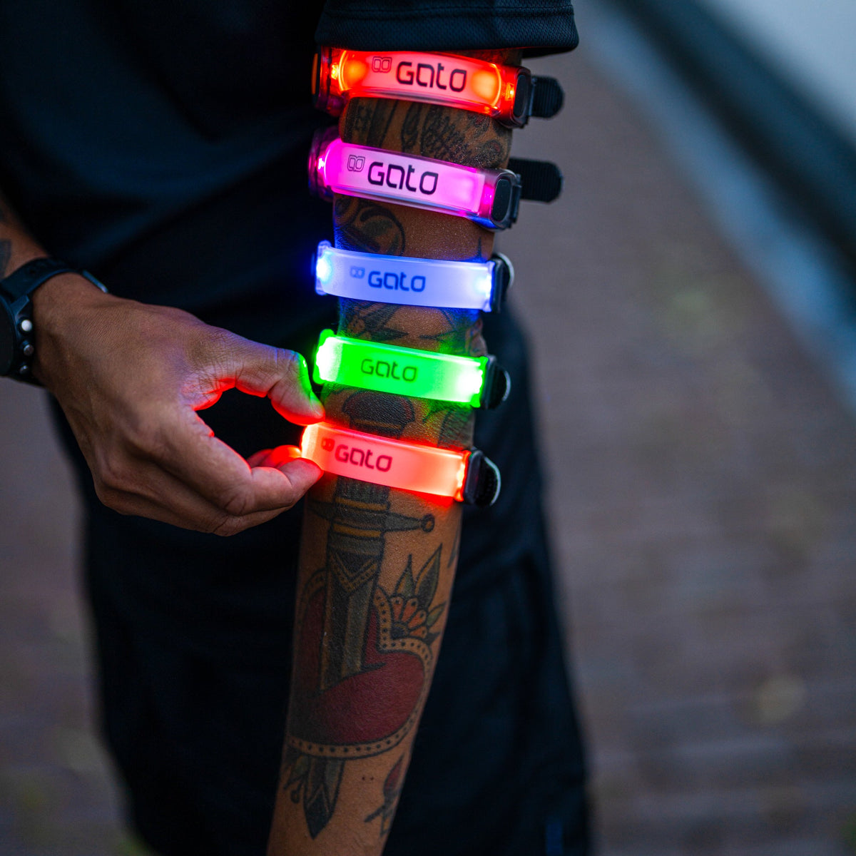 NEON LED ARMBAND (BLUE)