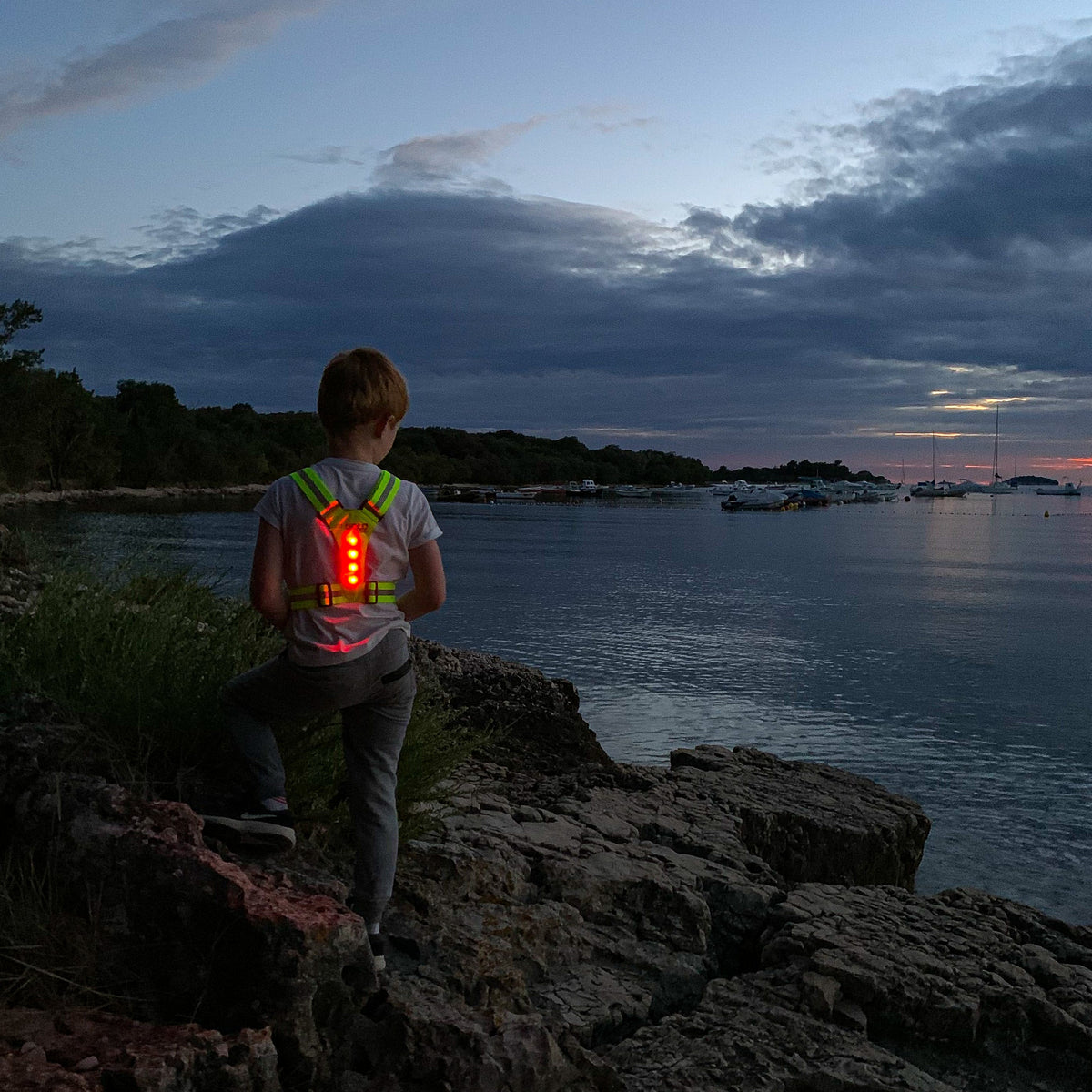 Laste LED helkurvest Safer / Kollane