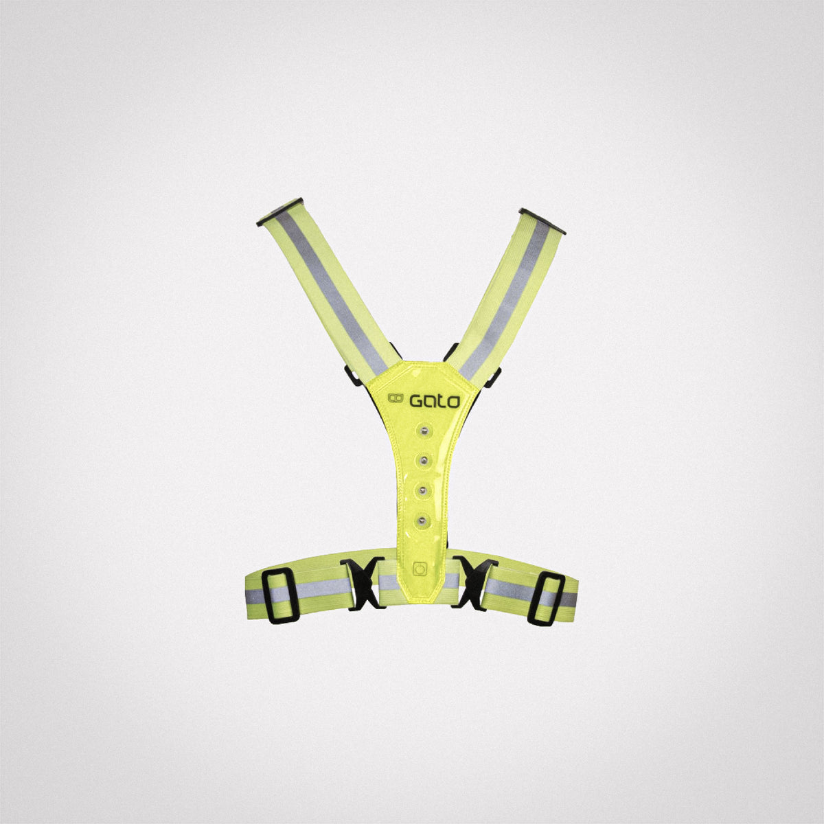 LED USB-laetav jooksu helkurvest / kollane