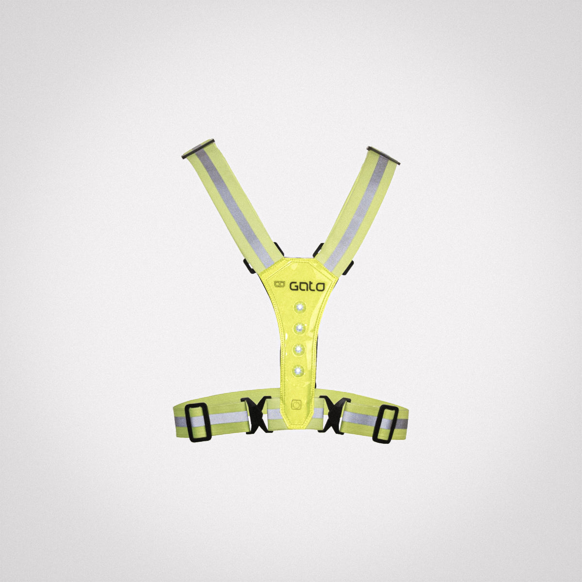 LED USB-laetav helkurvest Sport / Kollane