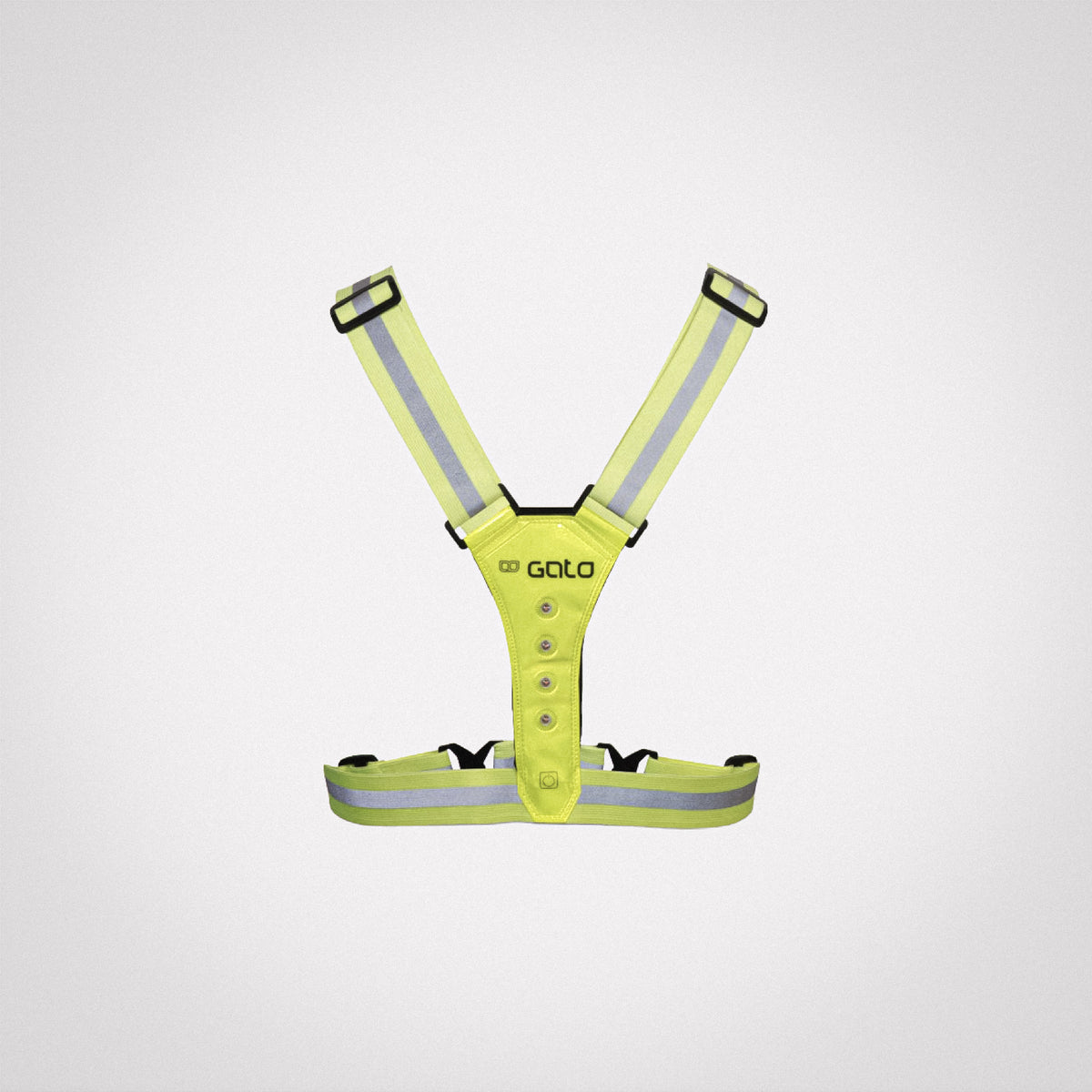 LED USB-laetav helkurvest Sport / Kollane