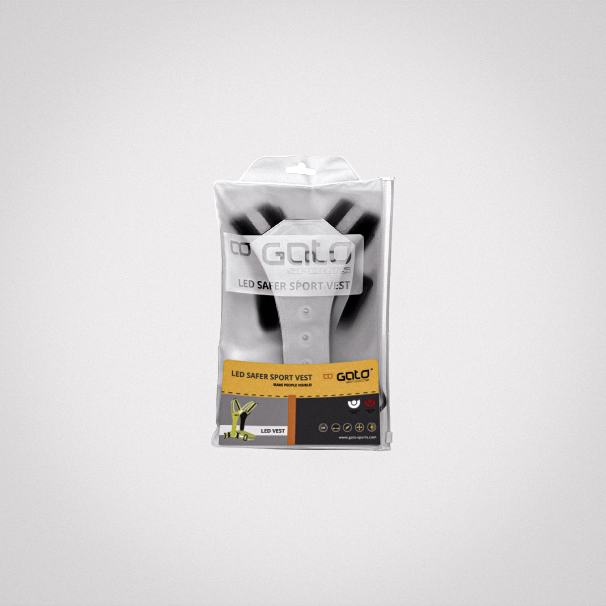 LED SAFER SPORT VEST / GREY
